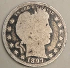1897 Barber Silver Quarter - Philadelphia Mint