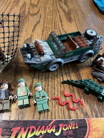 LEGO 7625, Indiana Jones: River Chase Complete Build With Figs And Manual - Read