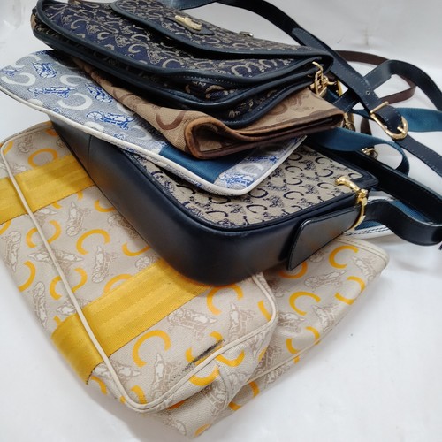 Celine Hand Bag Shoulder Bag Tote Bag 5 set Navy PVC 2508423 - Picture 4 of 11