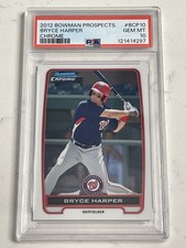 2012 Bowman Chrome Prospects #BCP10 Bryce Harper PSA 10 -- Phillies