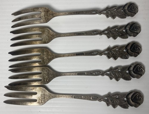Vintage Antiko 100 Forks X5 Collectable Silver - Picture 4 of 9