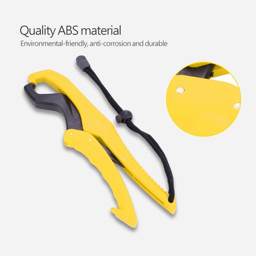 (S-Yellow) Floating Fishing Gripper Gear ABS Fish Lip Grip Pliers Fish AJ - Picture 8 of 12