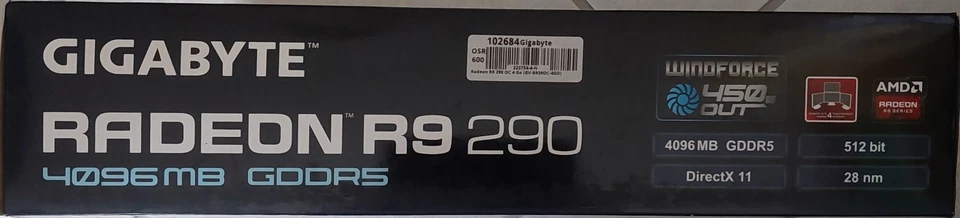 GIGABYTE AMD Radeon GV-R9290C - 4096MB - GDDR5/512 bit/PCI-E 3.0 - Photo 2/3