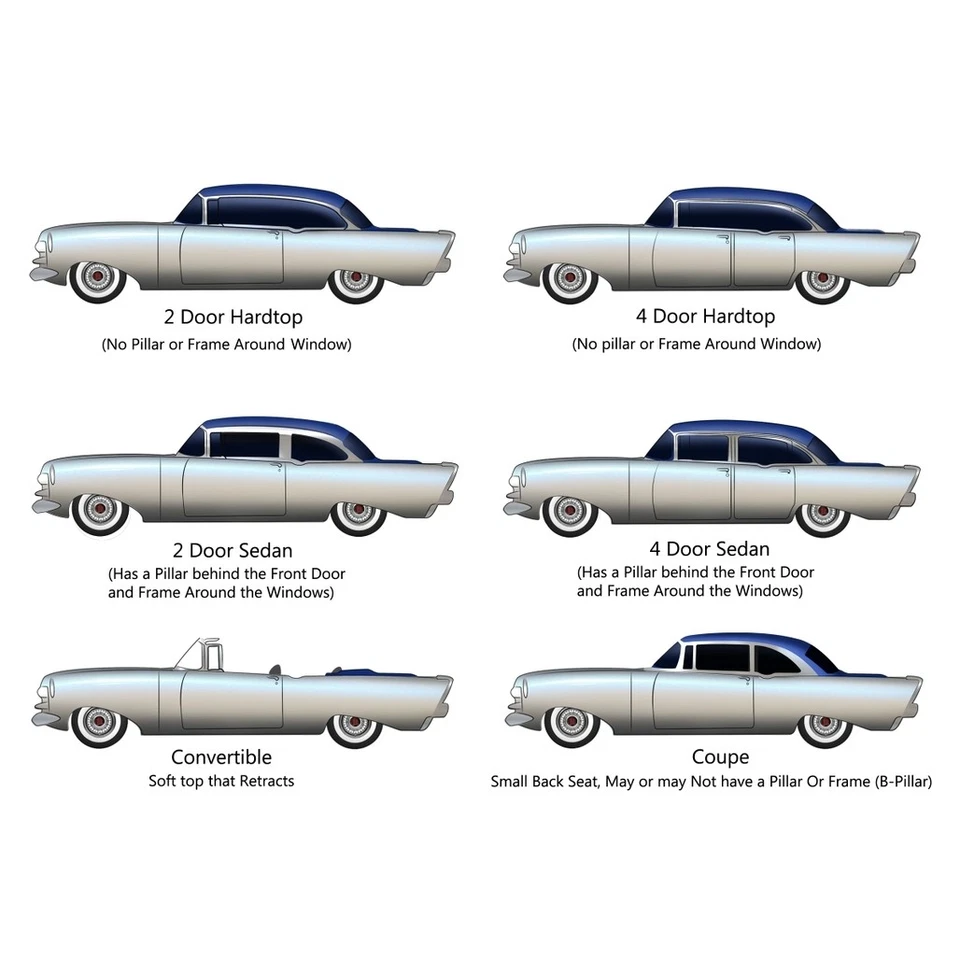 Tablero de panel de retroceso para Dodge Coronet Royal 1955-1956 personalizado pintado real negro Foto 4 de 4