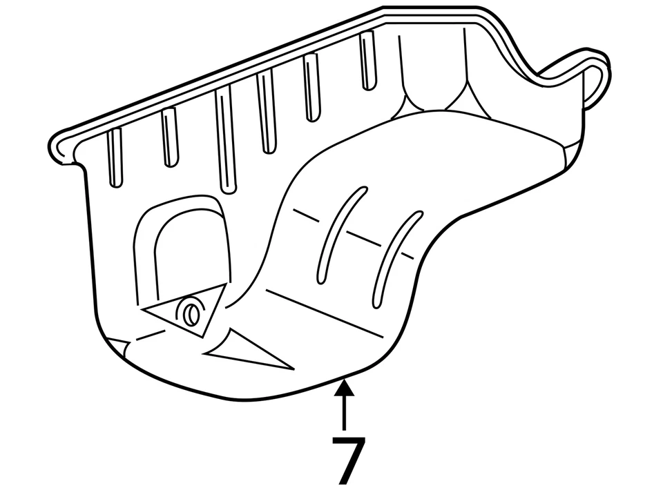 Panela de óleo do motor Ford Windstar 2001-2003 LUY54 - Imagem 4 de 4
