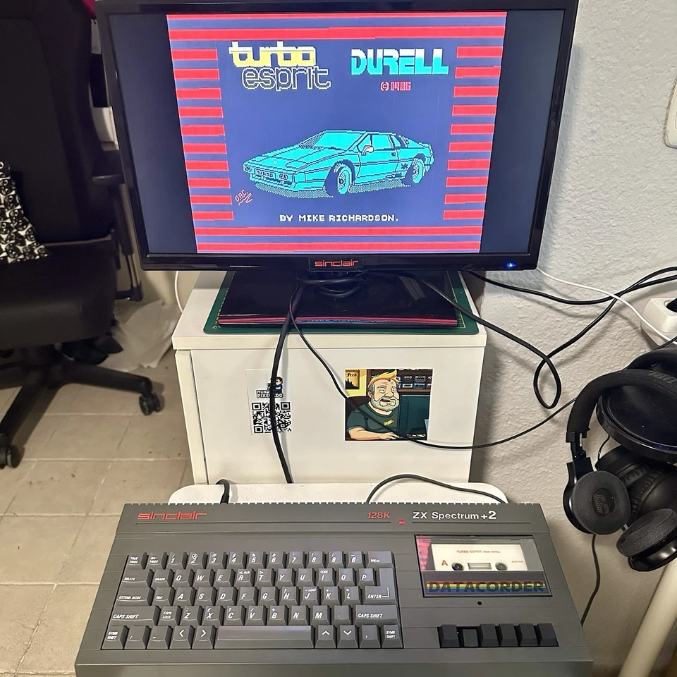 Turbo Esprit ZX Spectrum • Edición Española Erbe • Cassette Original 1986 Retro! - Imagen 3 de 4