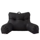 Faux Leather Reading Pillow for All Season,Wedge Bedrest Pillow Backrest with...