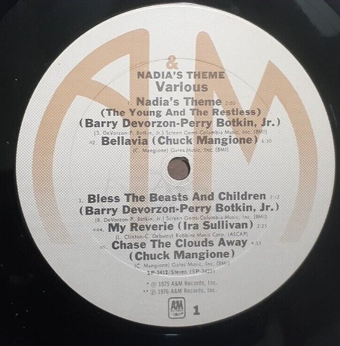 Nadia's Theme The Young and the Restless vinyl record album - Imagen 5 de 5