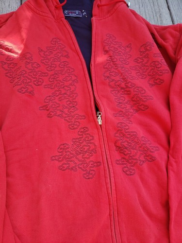 Vtg COOGI Full Zip Hoodie Mens Embroidered Jacket Size XXL Rare - Picture 3 of 16