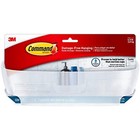 Command Shower Caddy, Clear Frosted, 1-Caddy, 4-Water Resistant Strips, Organize