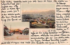 BARAU, CANTON BERN, SWITZERLAND ~ GRUSS AUS MULTI-VIEW ~ used 1905