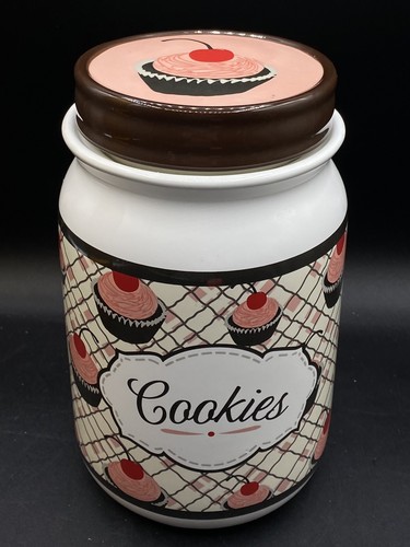 You and Me by Jessie Steele Keramik Keksdose Küche rote Kirschen "Cookies" - Bild 1 von 15