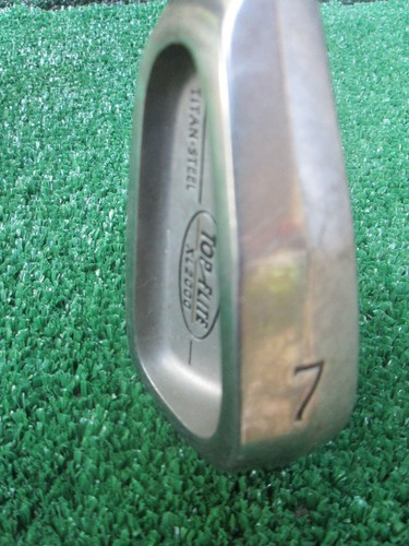 Golf Top Flite XL 2000 Left Handed 7 iron Original Regular Flex Steel Nice Grip - Picture 7 of 12