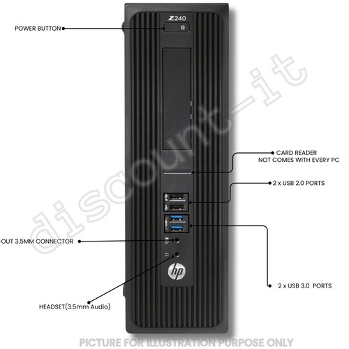 HP Z240 SFF Intel Core i7-6700 32GB RAM 2TB SSD Wi-Fi Enabled 90 days Warranty - Picture 5 of 6