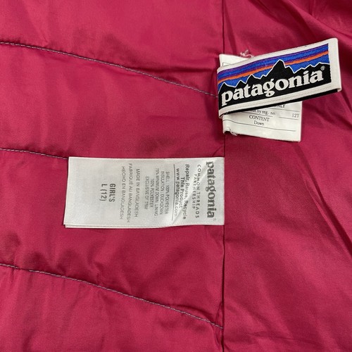 Patagonia Jacket Girls  Nano Down Puffer Coat Hiking Full Zipper Girls Size:L 12 - Picture 10 of 19