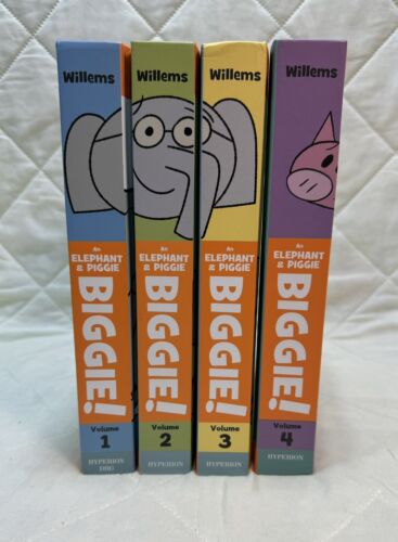 Elephant and Piggie Biggie! Volume 1,2,3,4 Book Lot First Editions. New - Picture 2 of 4