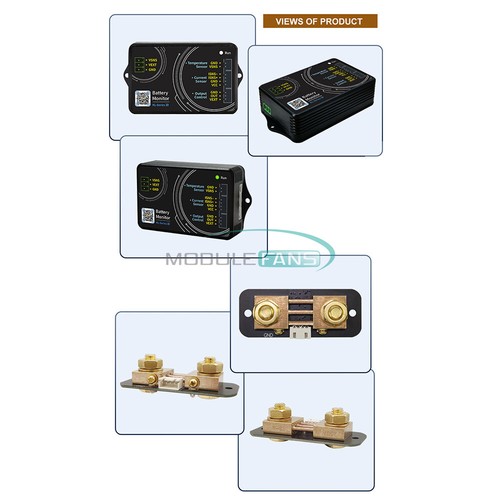 DC0-120V 100A 600A Bluetooth Coulomb Meter Voltage Current Meter Battery Monitor - Picture 15 of 27