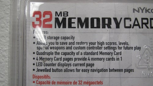 Scheda di memoria Nyko 32 MB per Sony Playstation 2, trasparente/rosso, NUOVA/SIGILLATA (TUB 1) - Foto 3 di 4