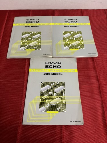 Toyota Echo Electrical Wiring Diagrams Lot Of 3 Years 2003, 2004, 2005