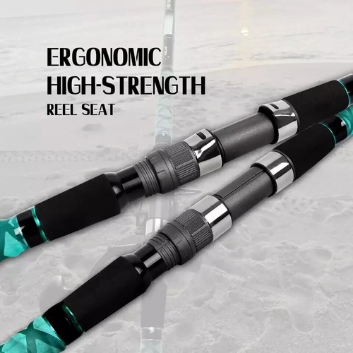 Surf Spinning Rod Travel 2/3/4PC Carbon Fiber Saltwater Fishing Pole 9/10/12/13' - Picture 6 of 15