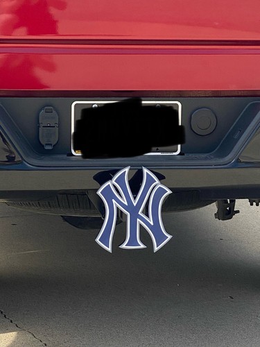 New York Yankee Truck Hitch Cover Professional Baseball Truck Decoration 8inx8in - Picture 1 of 6