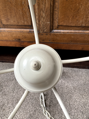 Classic Modern Country 5 light Painted Metal Composite Large Ceiling Chandelier - Picture 7 of 19