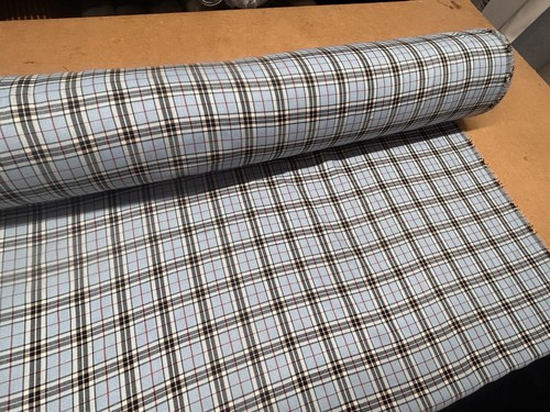 Tartan CHECK Plaid Designer Fabric 140CM WIDE pink,blue.beige burberry - Picture 17 of 17