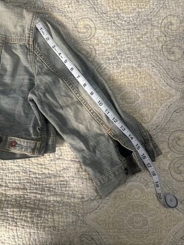 (GAP) ROT Jeansjacke Denim Cropped 1969 Knöpfe Damen Small - Bild 7 von 8