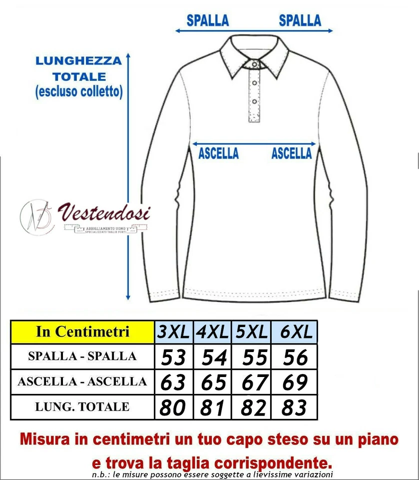 Polo Uomo Caldo Cotone Jersey Manica Lunga Taglie Forti COVERI 3XL 4XL 5XL 6XL - Immagine 2 di 2