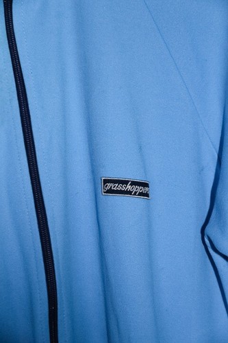 Vintage unisex Grasshopper zipper high neck blue track jacket M/L|L30 W23| 6692 - Bild 2 von 5