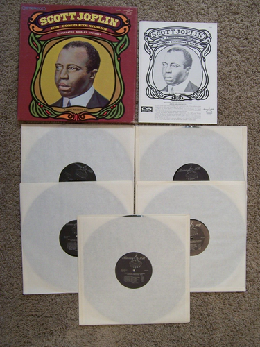 Scott Joplin His Complete Works 1974 Murray Hill 5XLP Box Set Ragtime NM!