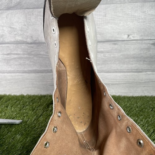 Hamaco Popular Ice Skates Boots Leather White 1960s Vtg UK 5 John Wilson Blades - Picture 20 of 24