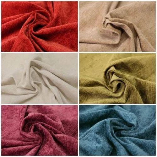 Designer Luxury Thick Heavy Weight Curtain Upholstery Chenille Velvet Fabric