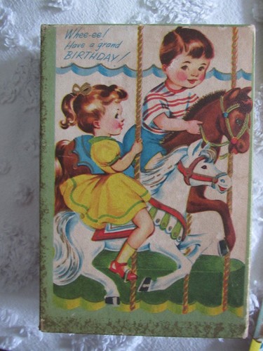 13 Small Fry Vintage Birthday Cards for Children Sunshine Card Co 1950s - Picture 1 of 12