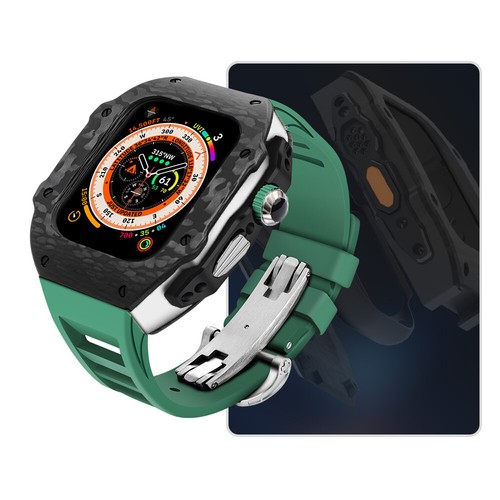 Für Apple Watch Ultra2 49mm 987 45MM Kohlefaser Gehäuse Fluorrohr Band Mod Kit - Bild 37 von 42