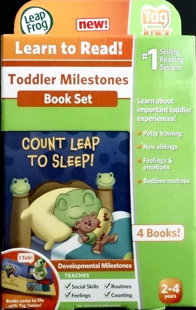 LeapFrog LeapReader Junior Toddler Milestones Book Set Works