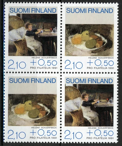 Finland 1991, Paintings by Helene Schjerfbeck Block MNH, Mi 1132-33