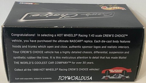 Hot Wheels Racing Crew's Choice Ford Taurus #6 Cummins Valvoline Mark Martin - Picture 3 of 4