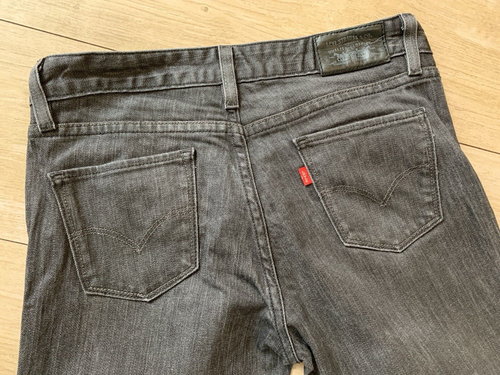 LADIES Grey LEVI'S 553 BOOTCUT JEANS (28x29) - Picture 4 of 5