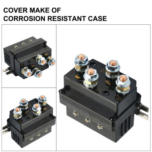 12V 250A Winch Solenoid Relay Contactor + Wireless Remote Control for UTV Truck - Imagen 7 de 10