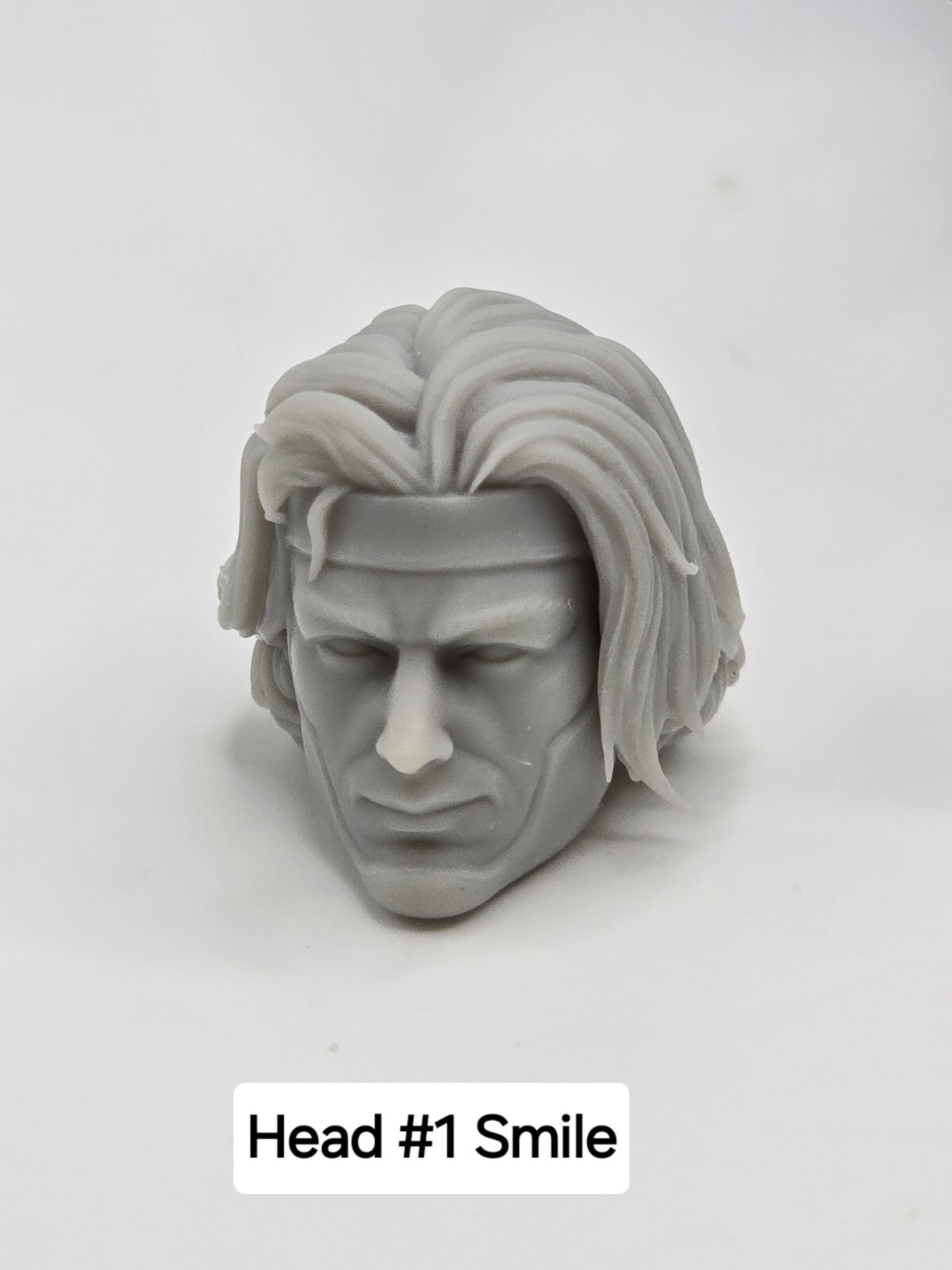 3d Print GAMBIT X-MEN LONG HAIR HEAD #1 1:12 6" GI Joe Classified/Marvel Legend