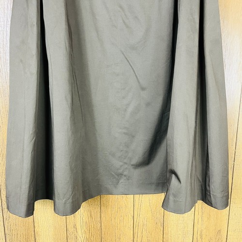 ANTONIO MELANI (Size 14) Brown Belted Lined Pleat Details A-Line Skirt NEW - Picture 4 of 10