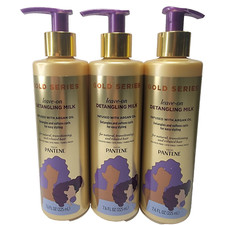 Pantene Gold Series  Leave On In Detangling Milk  7.6 oz Argan oil 3pk