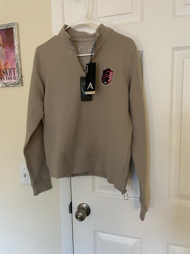 St. Louis City SC Antigua 1/4 Zip Pullover Jacke Damen Größe Small Beige