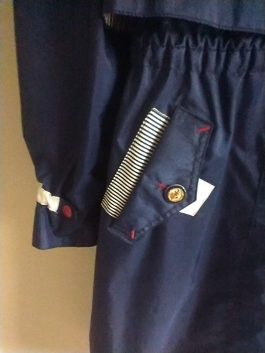 De colección Rothschild Niñas Talla 10 Chaquetón Azul Marino Vestido Impermeable Extraíble Sudadera con Capucha - Imagen 4 de 14