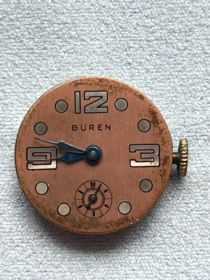 Buren, Reloj Suizo Relleno de Oro Colgante-Fob Foto 3 de 4