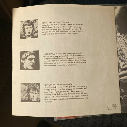 CREAM 1968 TOUR KONZERT PROGRAMM BUCH (ERIC CLAPTON GINGER BAKER JACK BRUCE; GUT - Bild 4 von 10