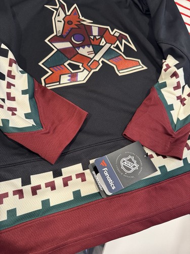 Arizona Coyotes Kachina Logo Fanatics Breakaway schwarz NHL Hockey Trikot L Damen - Bild 2 von 7