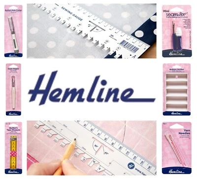 Hemline Haberdashery Tools – Sewing Tapes, Chalks, Rippers, Needles Set