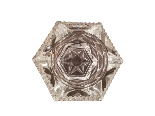 Vintage French Cut Glass Ashtray Made in France - Picture 3 of 6